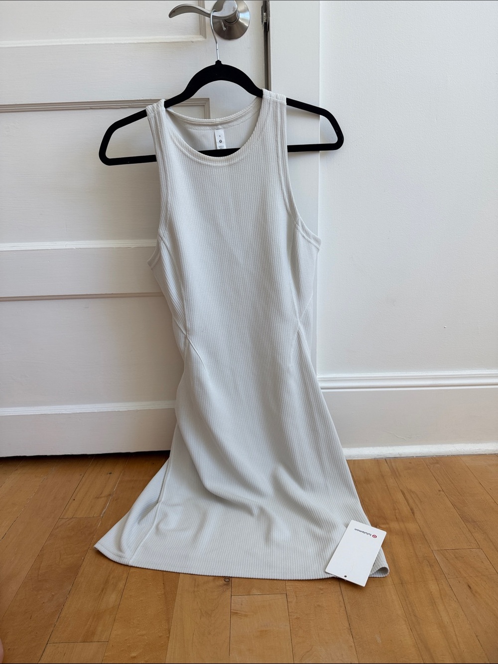 lululemon athletica Light Gray Ribbed Tank Dress